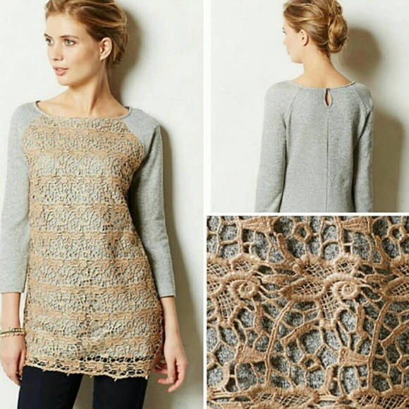 Anthropologie Tops - ANTHRO Dolan Le Pompe Eyelet Sweatshirt S